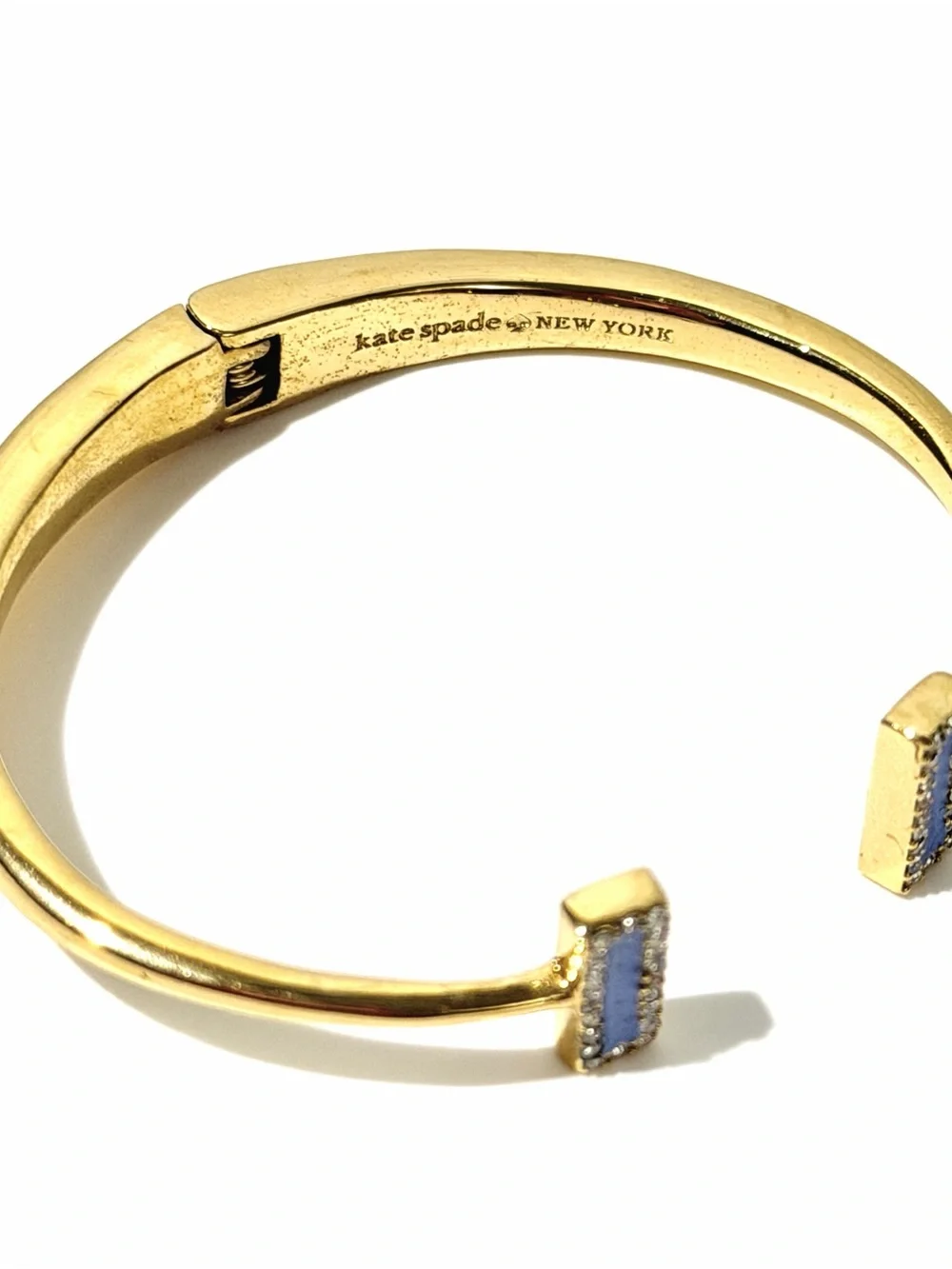 Kate Spade ♠️ Raising the Bar Cuff Bangle Bracelet with Blue Accents